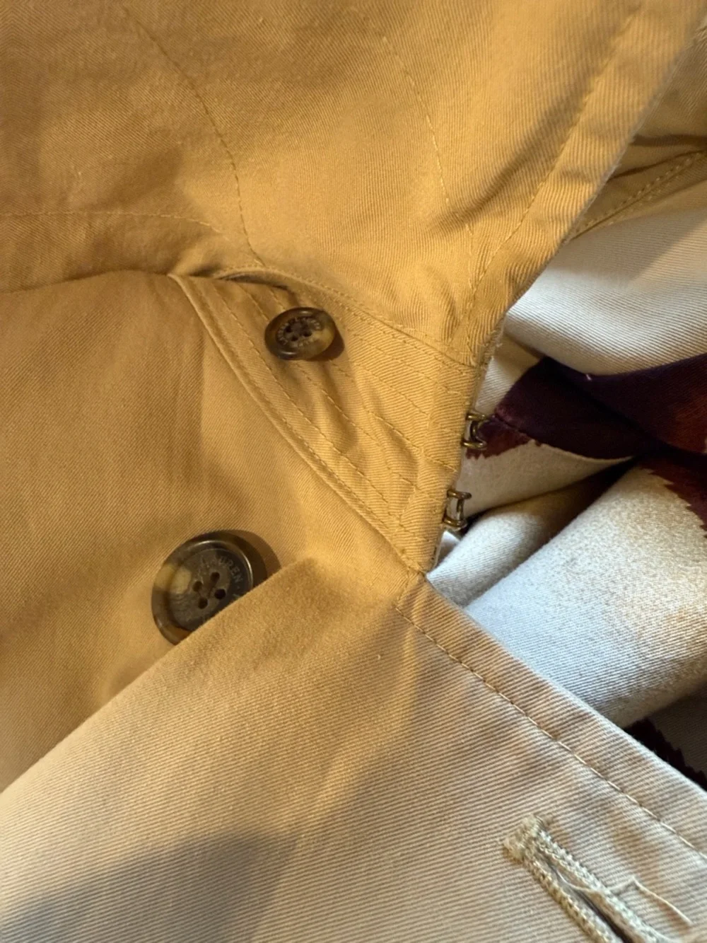 Ralph Lauren Beige Double-Breasted Trench Coat - Picture 7 of 11